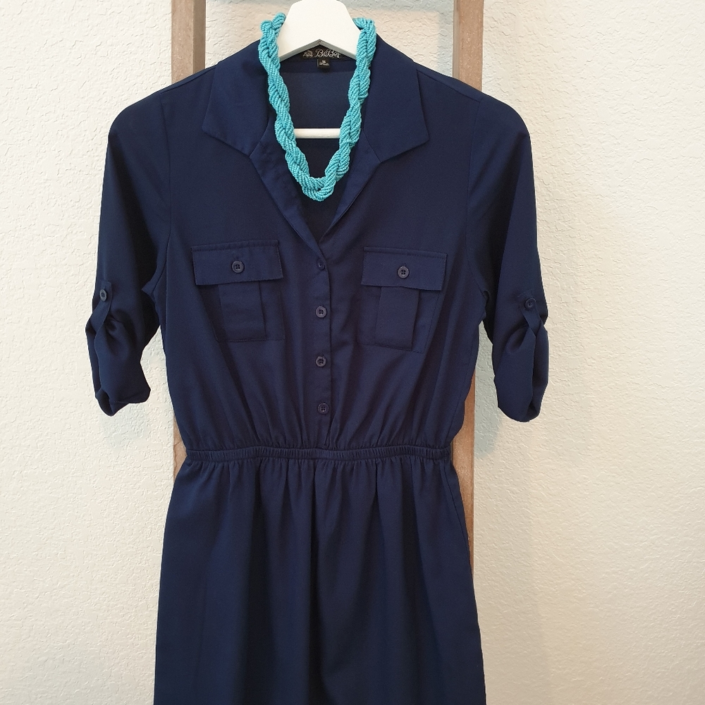 Navy blue dress